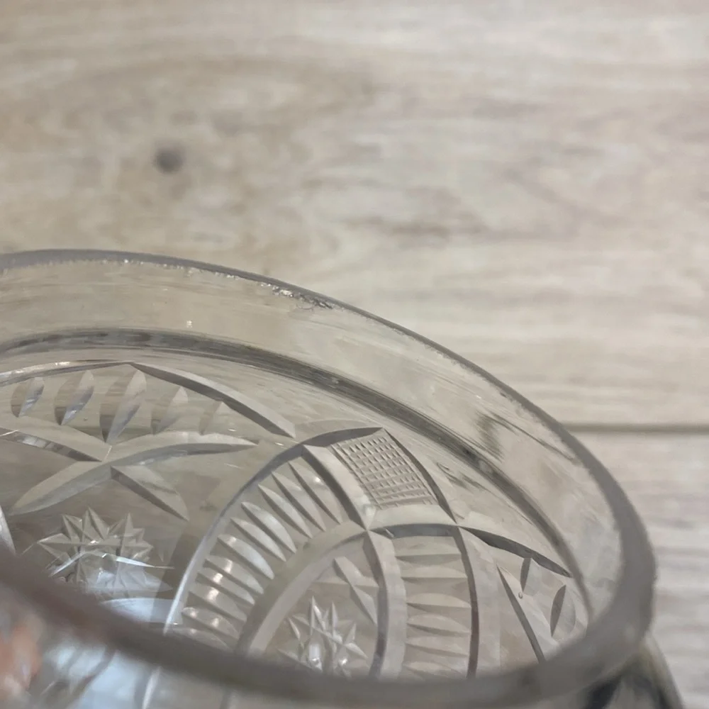 Antique Cut Glass‎ Apothecary Jar